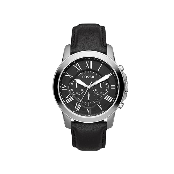 Fossil man Grant stainless steel Shi Ying chronograph